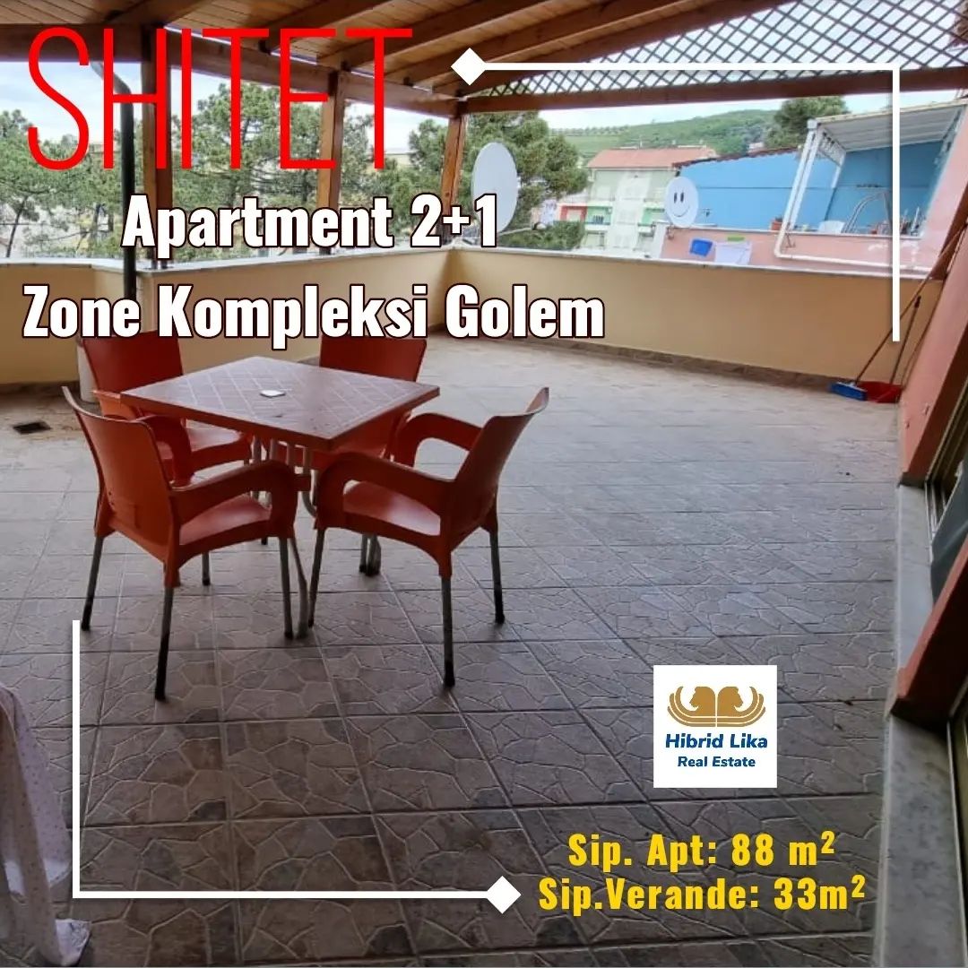 Shitet Apartament 2+1 ne Golem