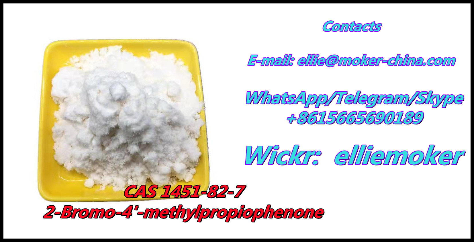 Pure CAS 1451-82-7 2-Bromo-4′-Methylpropiophenone with Favorable Price  ( Wickr: elliemoker )